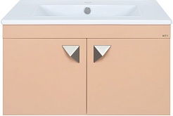 Misty Тумба с раковиной Сахара 75 песочная – фотография-1